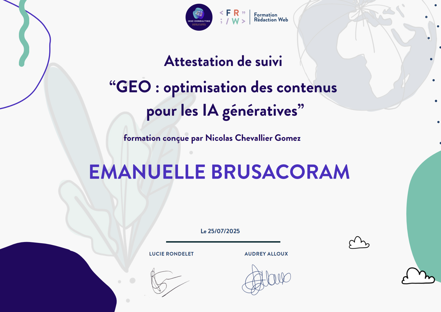 formation geo ia