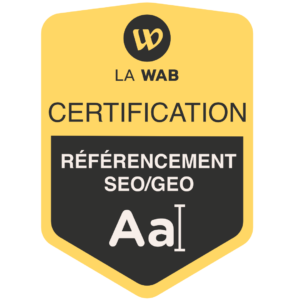 certification référencement seo geo La Wab
